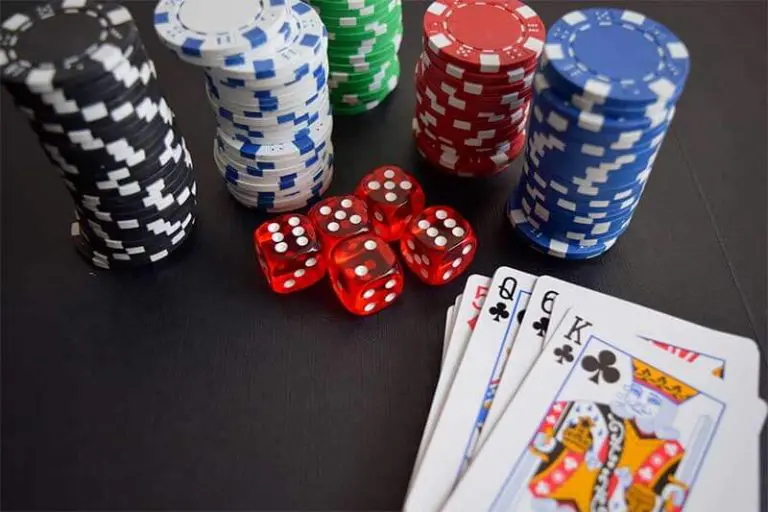 poker cards and chips