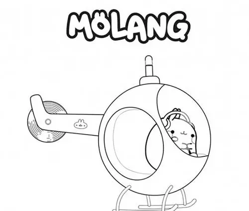 molang in helicopter