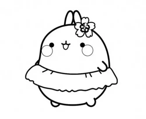 molang hula girl