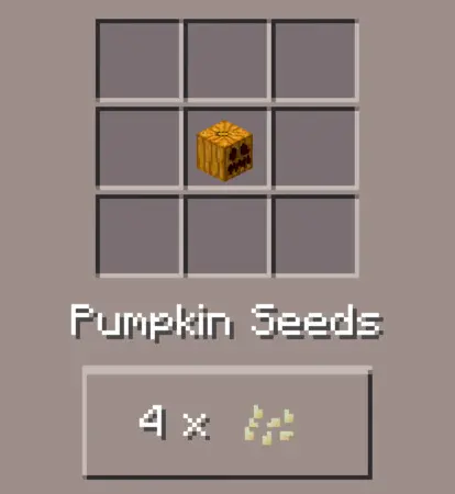 minecraft craft pumpkin