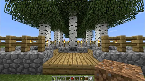 minecraft birch tree farm