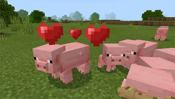 minecraft pig breeding
