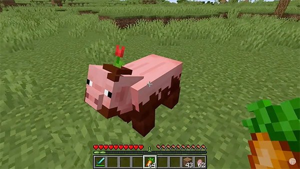 minecraft pig carrot