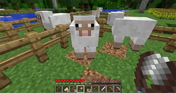 minecraft sheep in pen