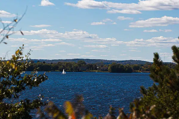 sailboat on lake in Minnesota