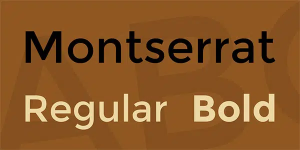 montserrat bold font