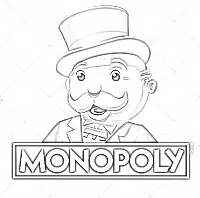 monopoly man logo coloring page