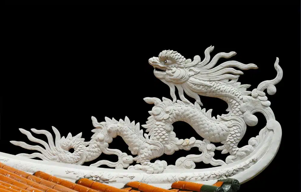 small white dragon